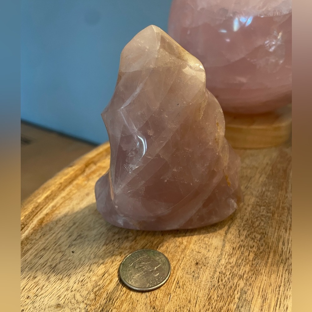 Pink Amethyst Carved Flame
